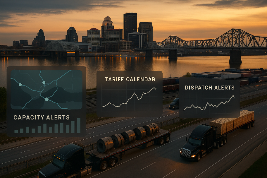 Louisville’s Role in Seasonal Tariff Rushes: Tracking Lumber and Steel Shipments